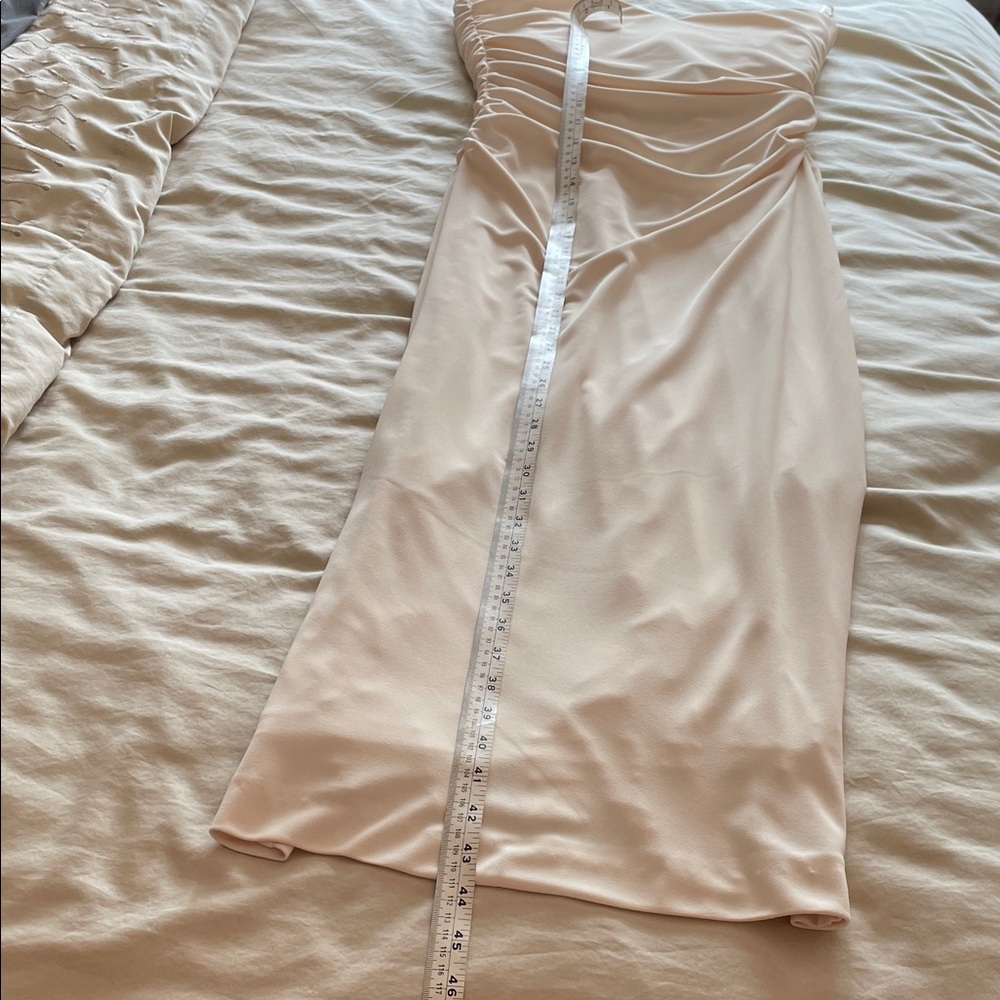 M. ZARA Gorgeous Strapless Cream Dress - Picture 6 of 7